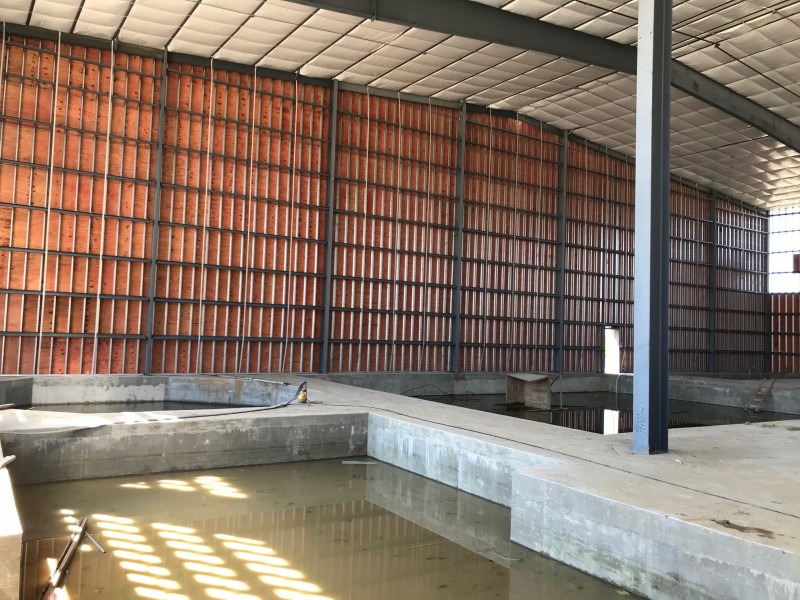 Completed retail storefront interior in Plano, Texas with finished walls, ceiling, and display fixtures.